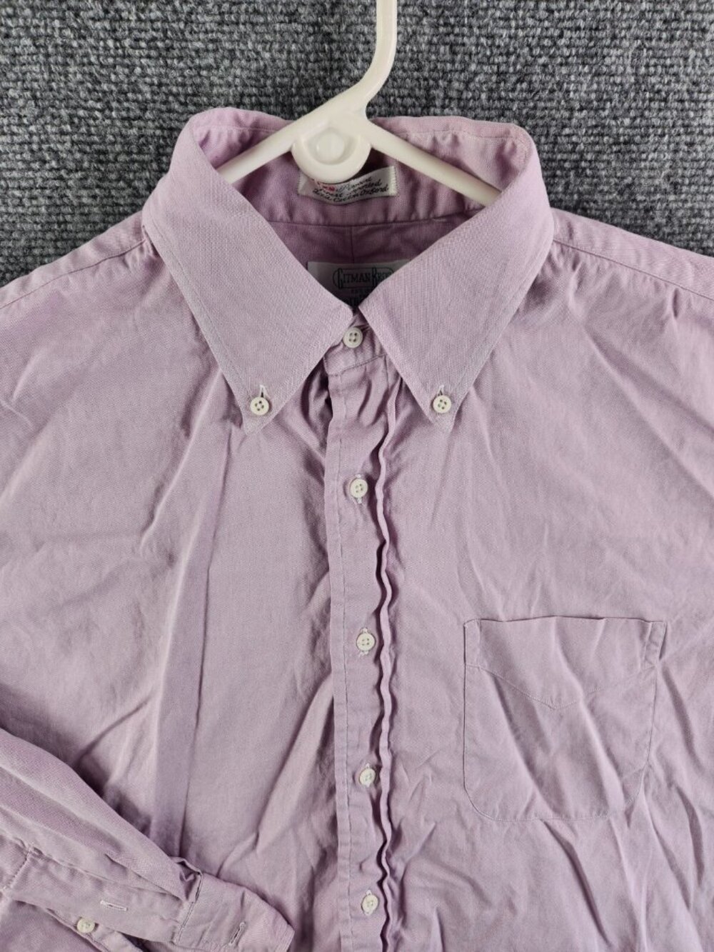 Gitman Bros Purple Button Up Shirt Long Sleeve Men TTX Hollis Clothing Cotton 16